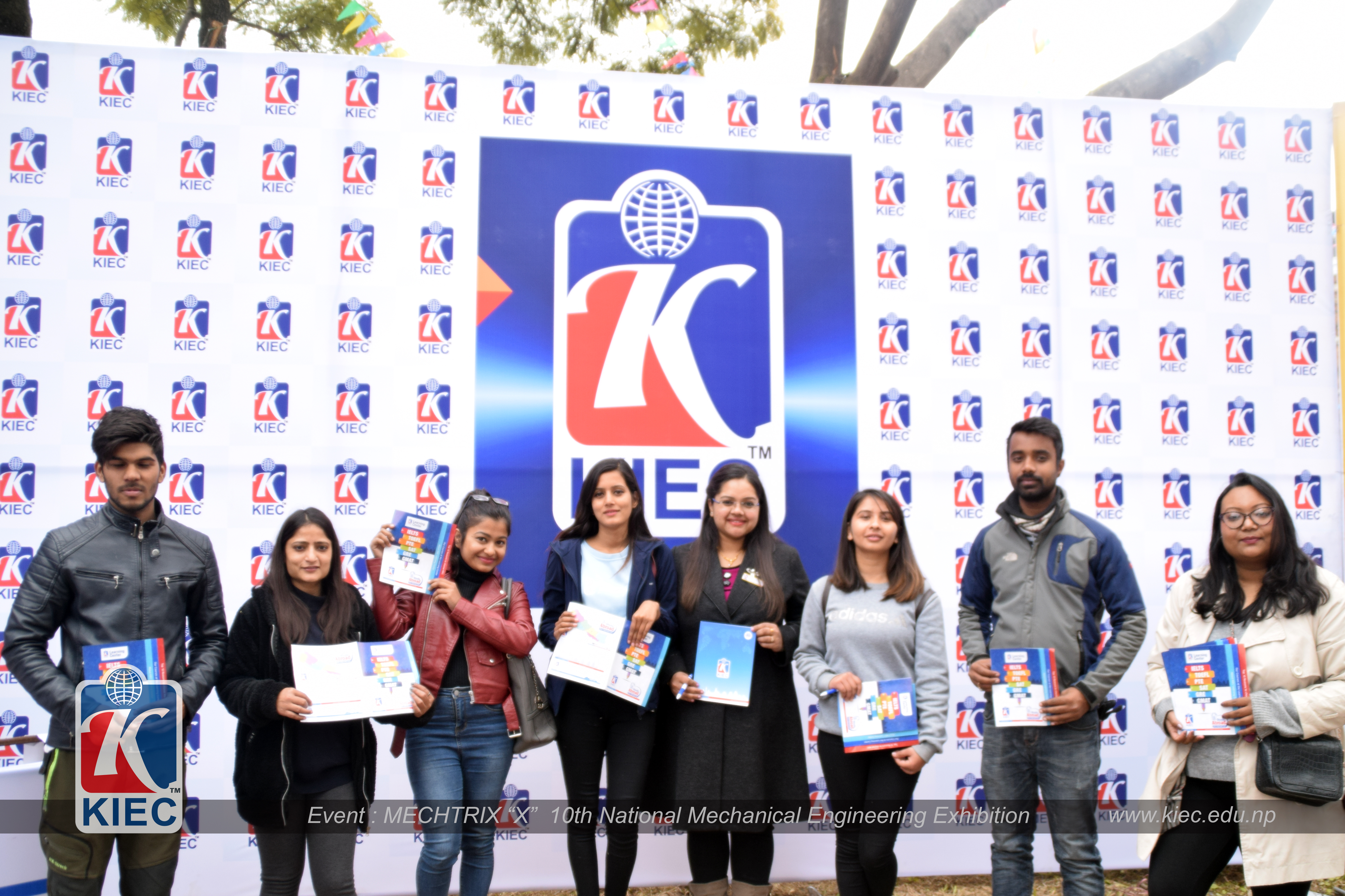 Students with KIEC MD and Chair Person Namita Shrestha